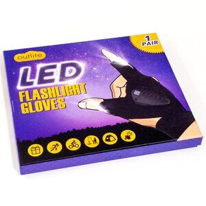 OUTLITE LED Flashlight Gloves LED USB-C Rechargeable Camping Mechanic Gadget